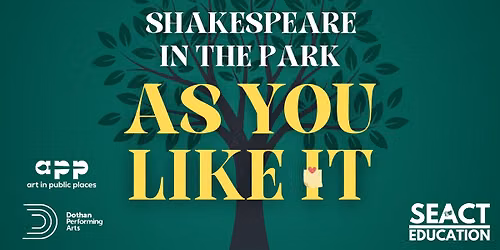SEACT Presents: As You Like It, a Shakespeare in the Park Production