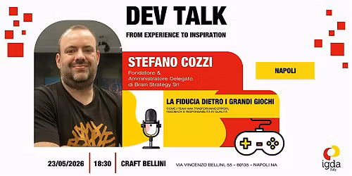 IGDA Campania | Aperi Talk con Stefano Cozzi