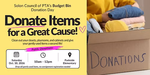 Budget Bin Donate Day
