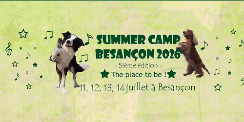 Camp d'\u00e9t\u00e9 Dog Dancing - Besan\u00e7on 2026 - 5i\u00e8me \u00e9dition \ud83d\udc9a\ud83e\udd73