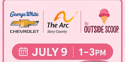 Outside Scoop & Arc of Story County Ice Cream Fundraiser!