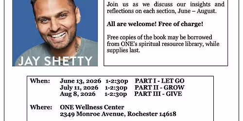 Think Like a Monk- 3 Part Summer Book Circle