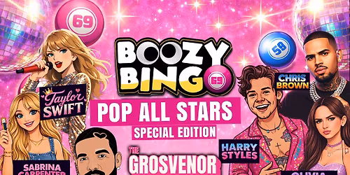 BOOZY BINGO ALL STAR EDITION \ud83c\udfb1\ud83d\ude35\u200d\ud83d\udcab\ud83d\udd25 Harry Styles \/ Sabrina Carpenter \/ Drake + More \u26a0\ufe0f Manchester's Biggest Student Bingo!