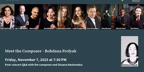 Meet the Composer \u2013 Bohdana Frolyak
