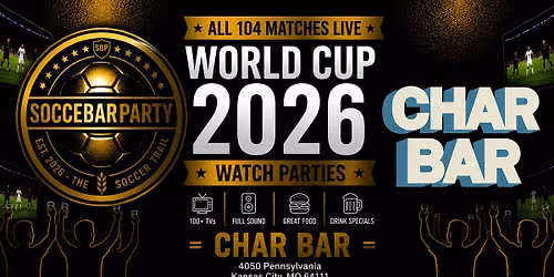 FIFA World Cup 2026 Watch Parties \u2013 Matches LIVE at Char Bar
