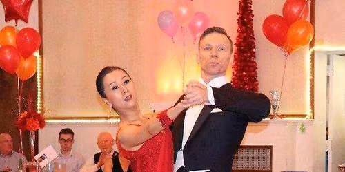 Dance Social with Beginner Quickstep Lesson Part 2 Taught by Vitaly Novikov!