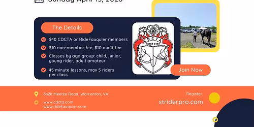 CDCTA Dressage Seat Equitation Clinic