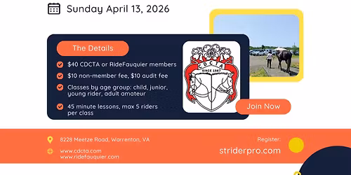 CDCTA Dressage Seat Equitation Clinic