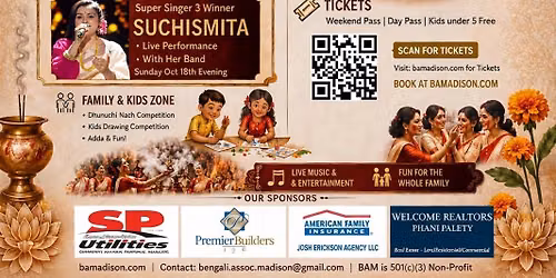 Bengali Association of Madison (BAM) Durga Puja 2026
