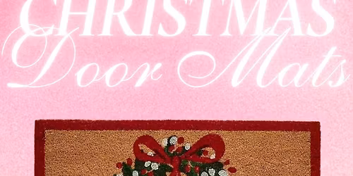 Painting Christmas Door Mats