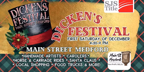 Dickens Festival on Main Street in Medford 2026