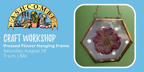 Pressed Flower Hanging Glass Frame
