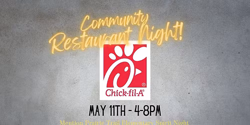 Community Restaurant Night - Chick-fil-A