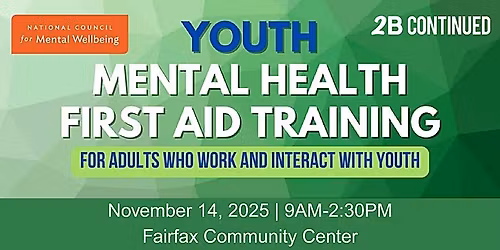 Youth Mental Health First Aid - For Community (Fairfax)