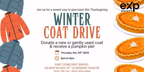 Winter Coat Drive with eXp Realty