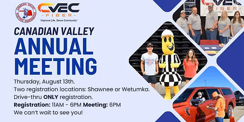 2026 Canadian Valley Annual Meeting & Member Appreciation Event