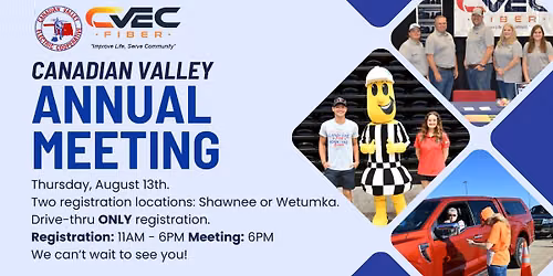 2026 Canadian Valley Annual Meeting & Member Appreciation Event