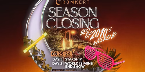 ROMKERT 2026 \u2022 SEASON CLOSING \u2022 09.25-26.