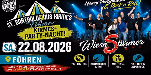 St. Bartholom\u00e4us Kirmes F\u00f6hren \u2013 WiesnSt\u00fcrmer LIVE