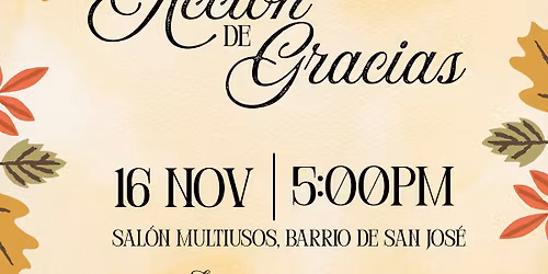 Cena de Acci\u00f3n de Gracias 