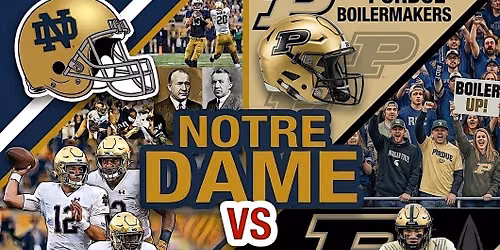 Notre Dame vs Purdue Boilermakers College Football
