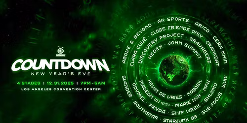 \ud83e\udd73 Countdown New Year\u2019s Eve 2025 @ Los Angeles Convention Center (18+) \\O\/ #RaveMeetup \ud83c\udf03