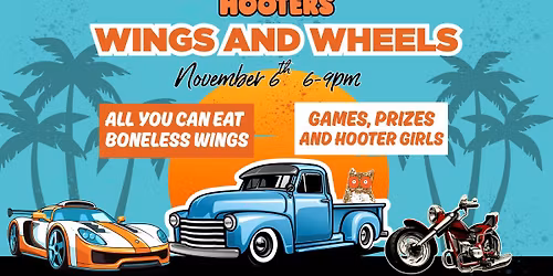 Wings and Wheels Car\/Truck\/Bike Night at Hooters