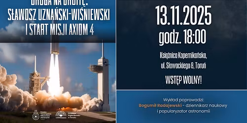 Droga na orbit\u0119. S\u0142awosz Uzna\u0144ski-Wi\u015bniewski i start misji Axiom 4