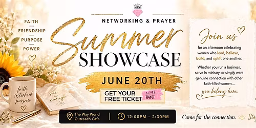 Women In Business Networking & Prayer Summer Showcase