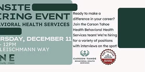 On-Site Hiring Event! - Behavioral Health Services