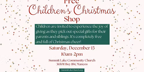 Free Children's Christmas Shop