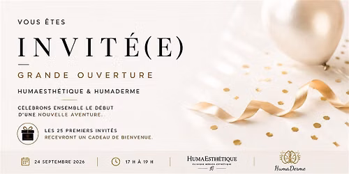 HumaDerme c\u00e9l\u00e8bre ses 3 ans & l\u2019ouverture de HumaEsth\u00e9tique