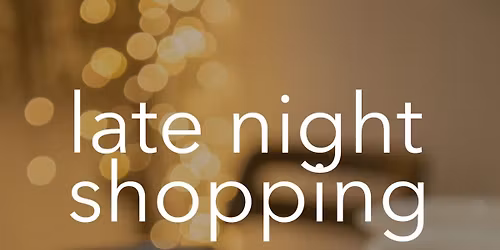 Late night shopping at Blue Magpie Craft Fair