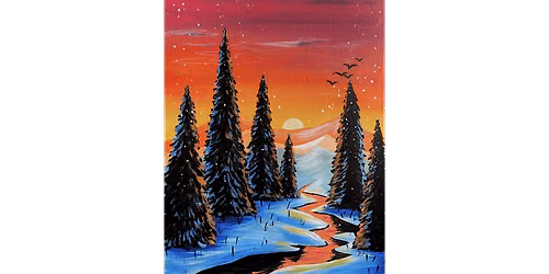 Early Morning Winter - Paint and Sip in Chicago | Classpop!\u2122