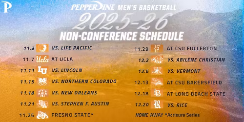 Pepperdine at Long Beach State Beach Mens Basketball at Walter Pyramid