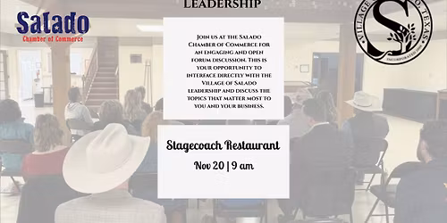 Coffee with Village Leadership