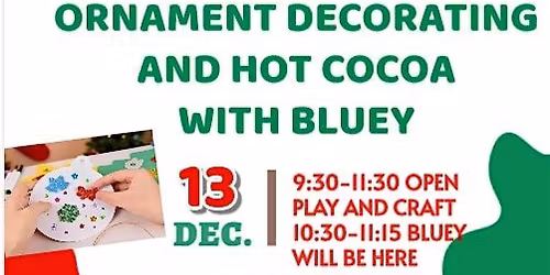 CHRISTMAS ORNAMENT WITH BLUEY