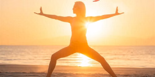 Beach yoga