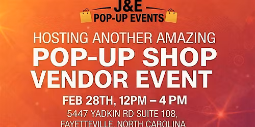 February Pop-Up shop Vendor Event