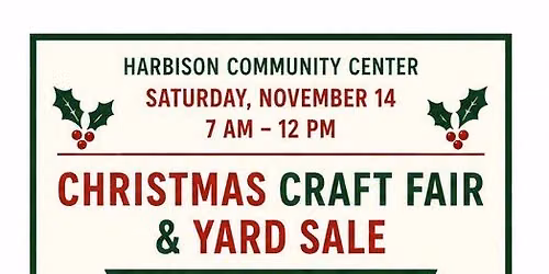 Harbison Community Yard Sale & Christmas Craft Fair