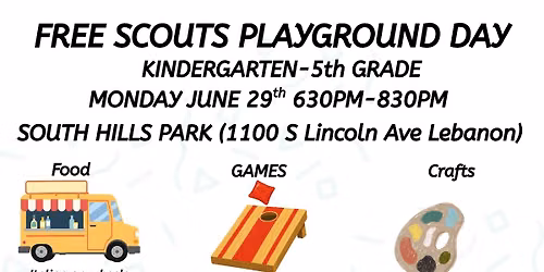 FREE COMMUNITY PLAYGROUND DAY!!!