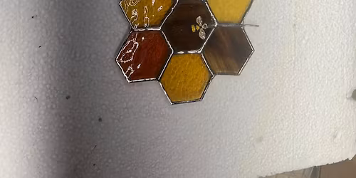 Stained Glass Workshop: Bee Honeycomb, Flower