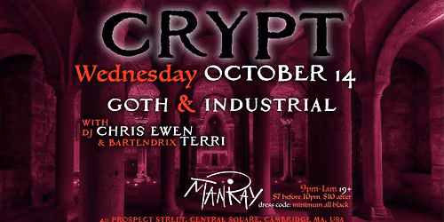 CRYPT Wednesday October 14th