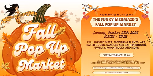 The Funky Mermaid 2026 Fall Pop Up Market
