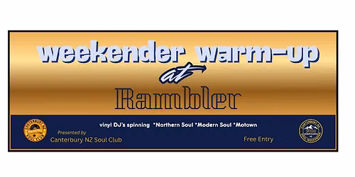 Weekender Warm-Up - Canterbury Soul Weekender Meet and Greet