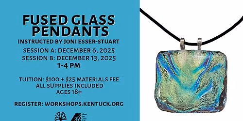 Fused Glass Pendants at Kentuck