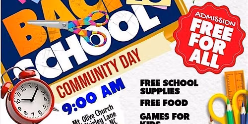 FREE Back-To-School \/ Community Day