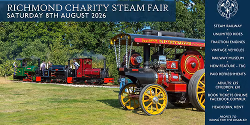 Richmond Charity Steam Fair 2026