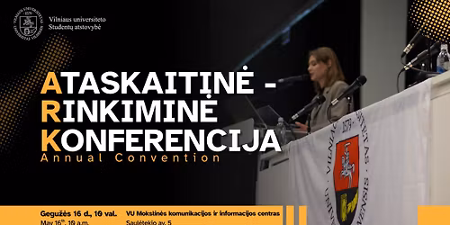 VU SA ataskaitin\u0117-rinkimin\u0117 konferencija 2026
