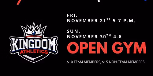 Open Stunt & Tumble - Open Gym - November 30th